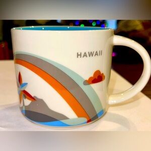 Starbucks Mug You are Here collection Hawaii white blue